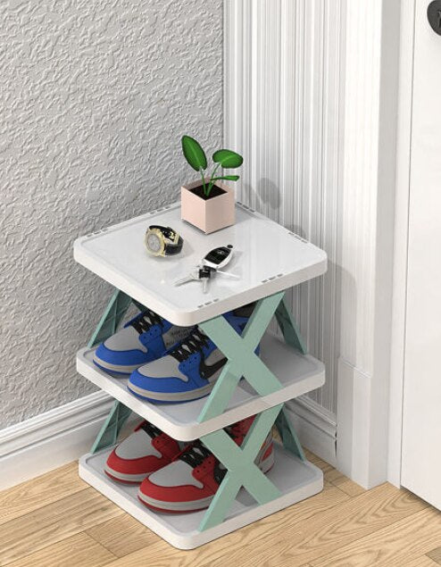 Multi Layer Folding Shoes Storage Organizer