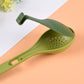 1pcs Green Cooking Spoon Kitchen Accessories Long Handle Seasoning Soup Tool