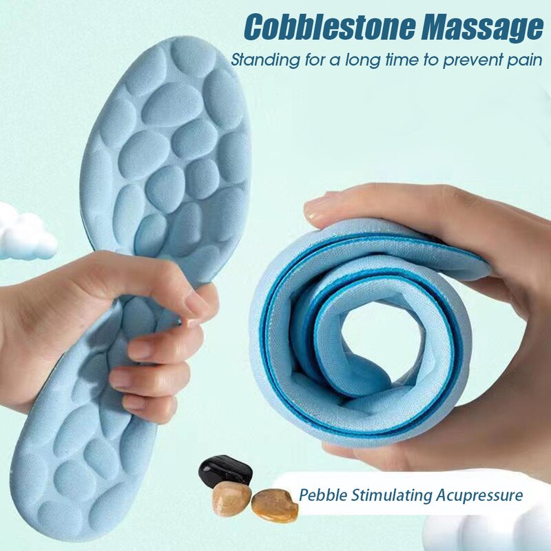 5D Massage Memory Foam Insoles for Shoes Breathable Cushion