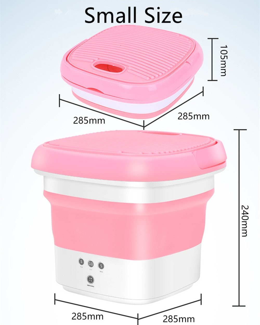 Folding Washing Machine For Clothes With Dryer Bucket