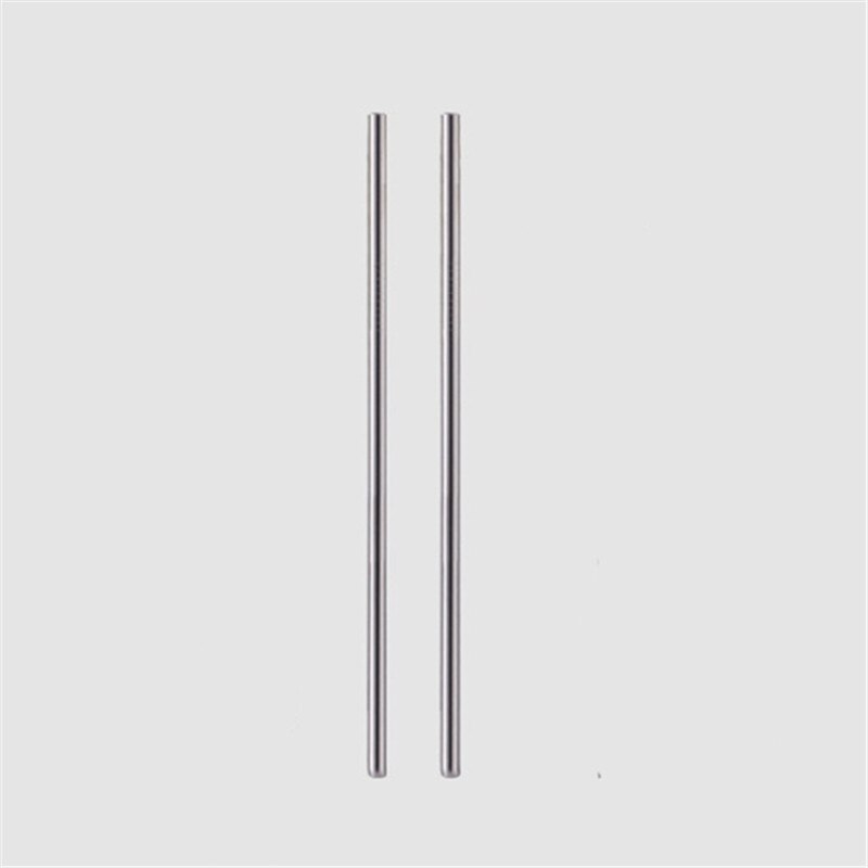 Straight Curved straw 304 stainless steel silver straw