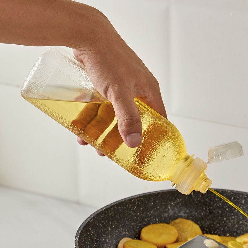 Oil Bottle Simple Oil Pot Flavor Full Empty Bottle Kitchen Squeeze Seasoning Bottle