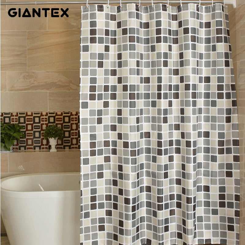 Plaid Bathroom Curtain Waterproof Shower Curtains for Bathroom Cortina Ducha Rideau De Douche Douchegordijn U1269