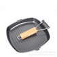 Non-stick Folding Steak Pot Chickened Striped Square Grill Plate Kitchen Tools