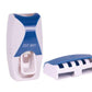 Automatic Toothpaste Dispenser Wall Mount Dust-proof Toothbrush Holder Wall Mount Storage Rack Bathroom Accessories Set Squeezer