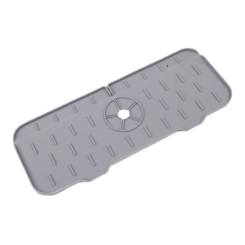 Silicone Kitchen Faucet Mat For Sink Sponge Drain Rack Foldable Sink Mat Faucet