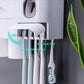 Bathroom Accessories Set Magnetic Adsorption Toothbrush Holder  Automatic Toothpaste Dispenser with Cup Wall Mount Storage Rack