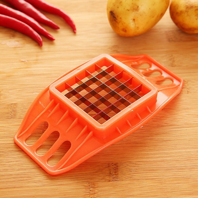 Stainless Steel Vegetable Potato Slicer Cutter Chopper Chips Making Tool