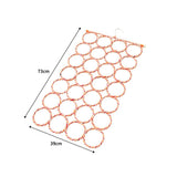 Foldable Scarf Holder With 28 Holes Multifunctional 360 Degrees Rotatable Scarf Hanger
