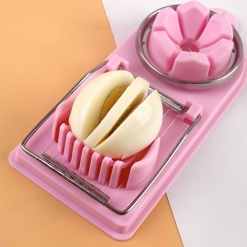 Multifunctional Egg Cutter Stainless Steel Egg Slicer