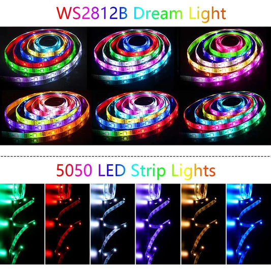 10M 20M LED Strip Lights RGB 5050/RGBIC