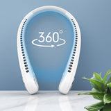GAIATOP Portable Neck Fan Mini Wireless Electric Fans Bladeless USB Rechargeable Sports Cooling Fan For Outdoor Sports Travel