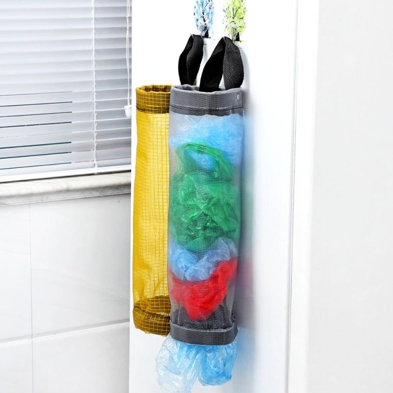 Home Grocery Bag Holder Wall Mount Plastic Bag Holder