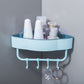 Triangle Storage Rack With Hooks Shampoo Shower Gel Storage Rack