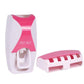 Automatic Toothpaste Dispenser Wall Mount Dust-proof Toothbrush Holder Wall Mount Storage Rack Bathroom Accessories Set Squeezer