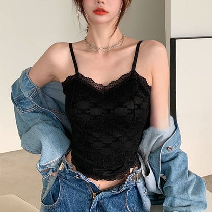 Sexy Camis Women Crop Tops Lace Streetwear Fashion Summer top