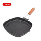 Non-stick Folding Steak Pot Chickened Striped Square Grill Plate Kitchen Tools