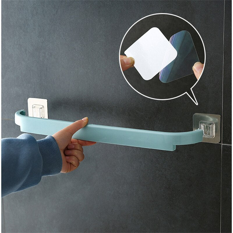 Multifunction Bathroom Towel Rail Hanger Self Adhesive Hanging Hooks