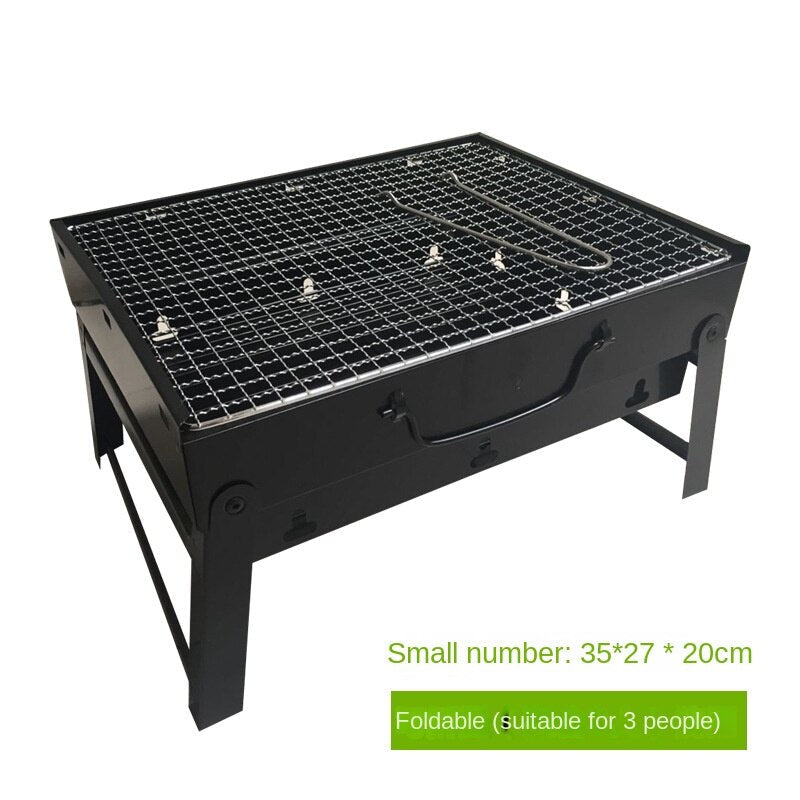 Medium-sized thickened folding barbecue grill