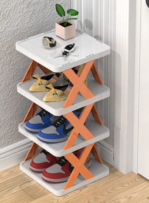 Multi Layer Folding Shoes Storage Organizer