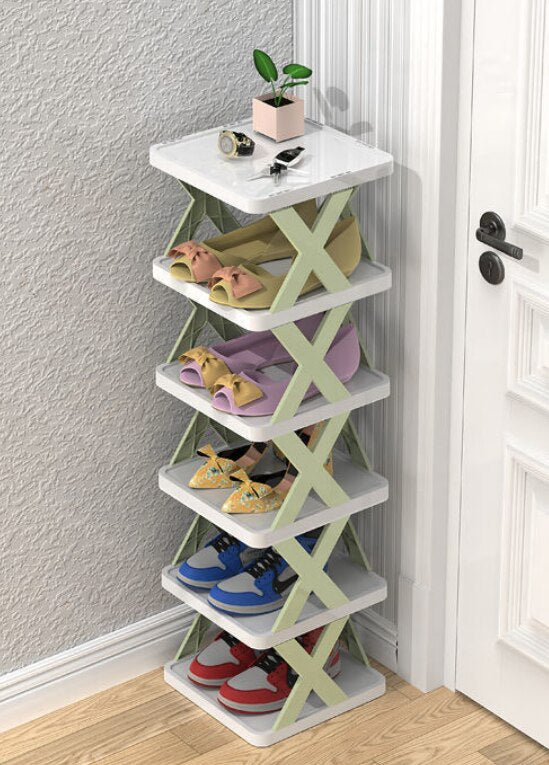 Multi Layer Folding Shoes Storage Organizer