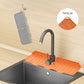 Silicone Kitchen Faucet Mat For Sink Sponge Drain Rack Foldable Sink Mat Faucet