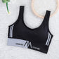 Girl Cotton Sport Training Bra  Solid Color Wide Strap