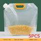 5/10PCsGrain Seal Bag Stand Up Storage Bag Refillable Food Sealing Bag