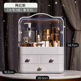 Transparent Portable Cosmetic Box Large Desktop Organizer