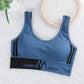 Girl Cotton Sport Training Bra  Solid Color Wide Strap