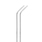 Straight Curved straw 304 stainless steel silver straw