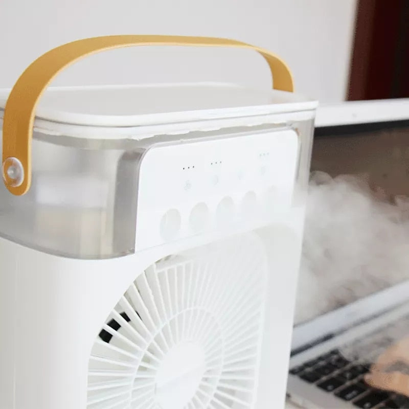 Portable Water Mist Fun Humidification Fan