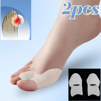 2pcs Silicone Gel Thumb Corrector Bunion Little Toe Protector Separator