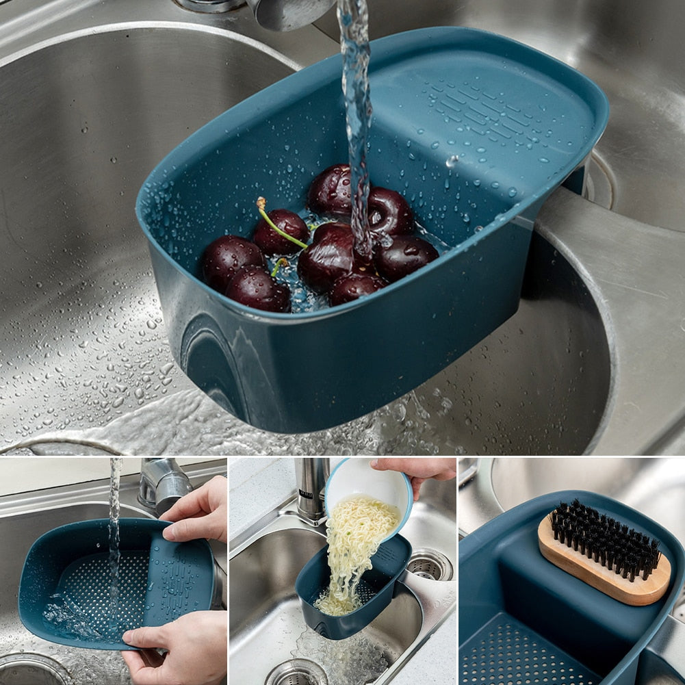 Sink Food Residue Filter Multifunctional Saddle-shaped Kitchen Drain Basket