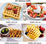 Stove Top Iron Waffle Maker,Deep Fill Non-Stick